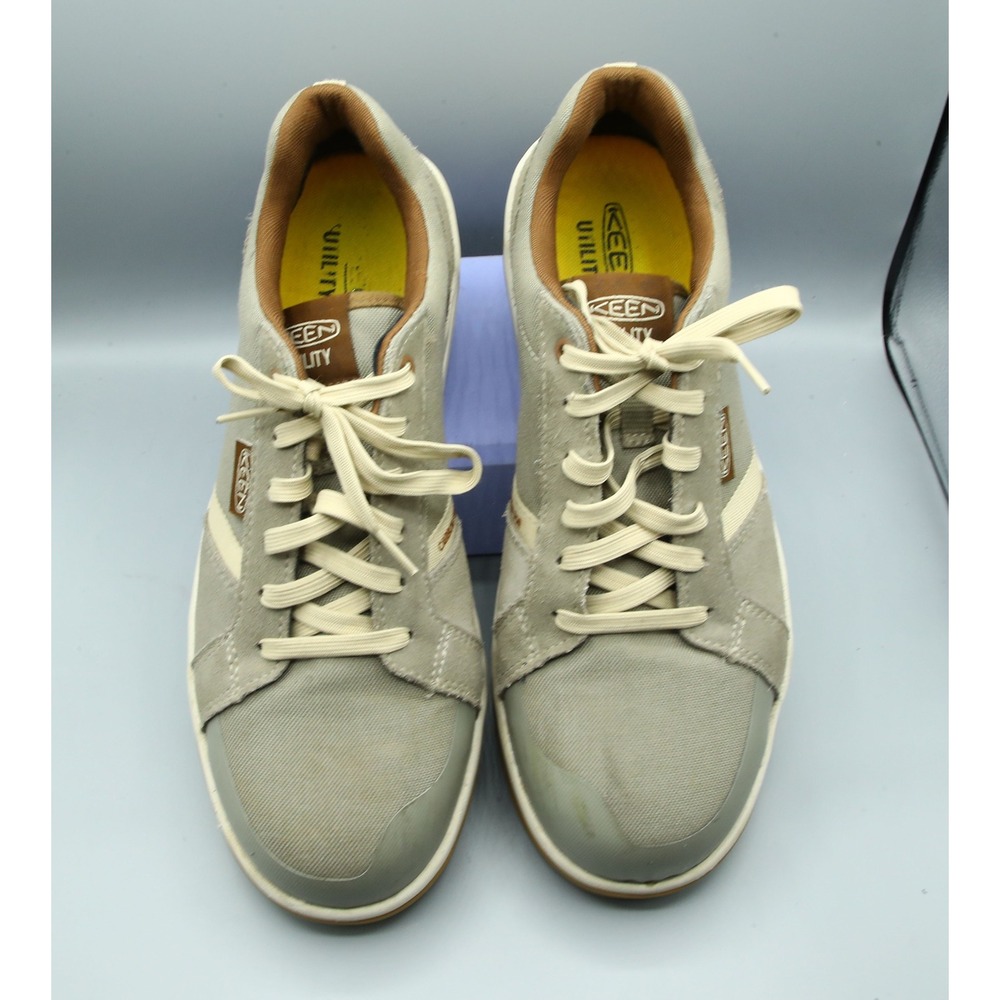 Keen Utility Kenton Carbon Toe Work Shoes Mens 12EE Brindle/Gum Safety Sneaker